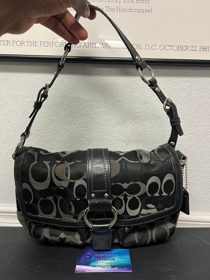 Vintage Coach  signature optic soho shoulder bag
