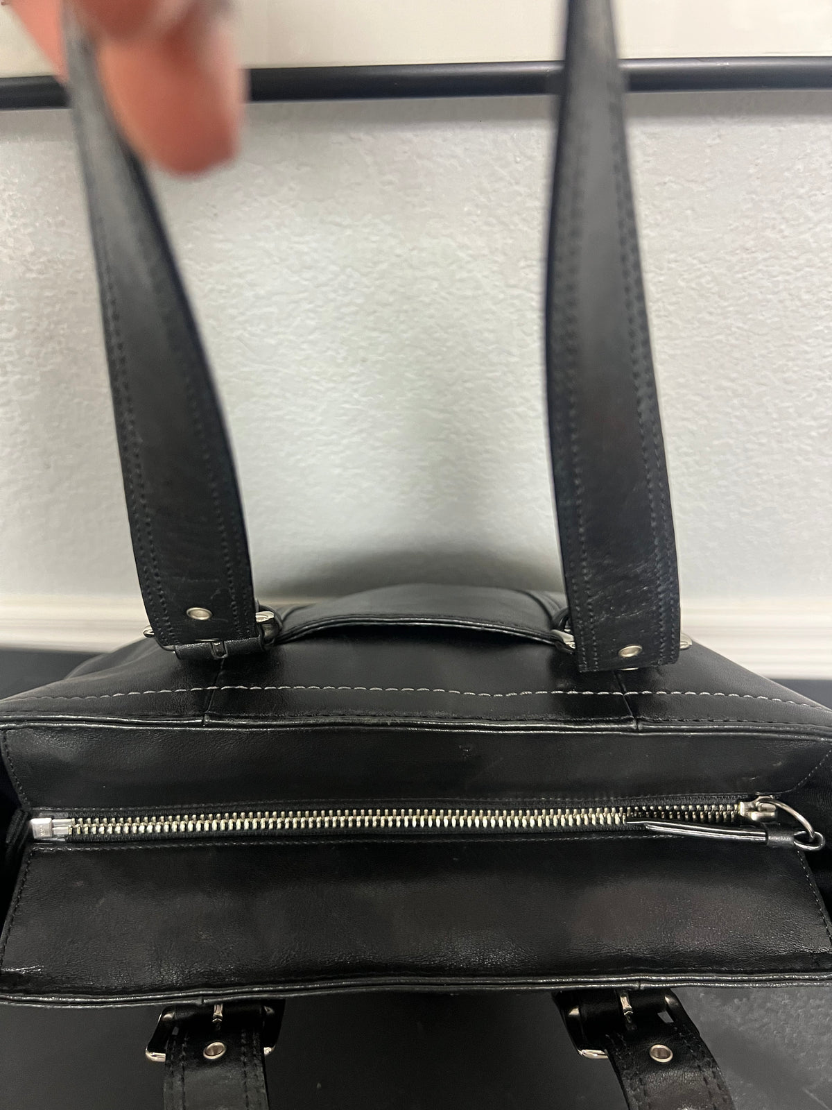 vintage Coach Hamptons Smooth Leather Tote Bag