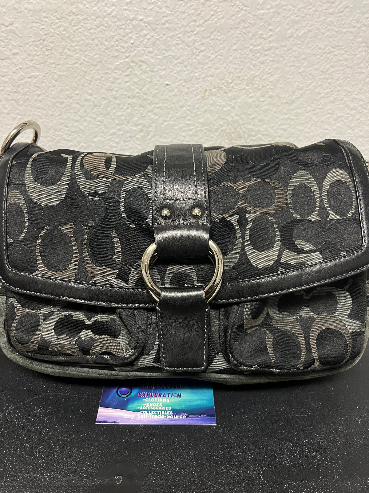 Vintage Coach  signature optic soho shoulder bag