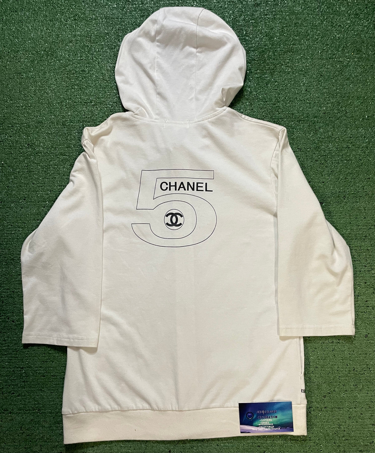 Vintage Chanel 5 double sided hoodie