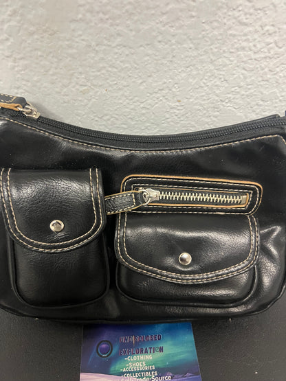 black Y2K-style shoulder bag