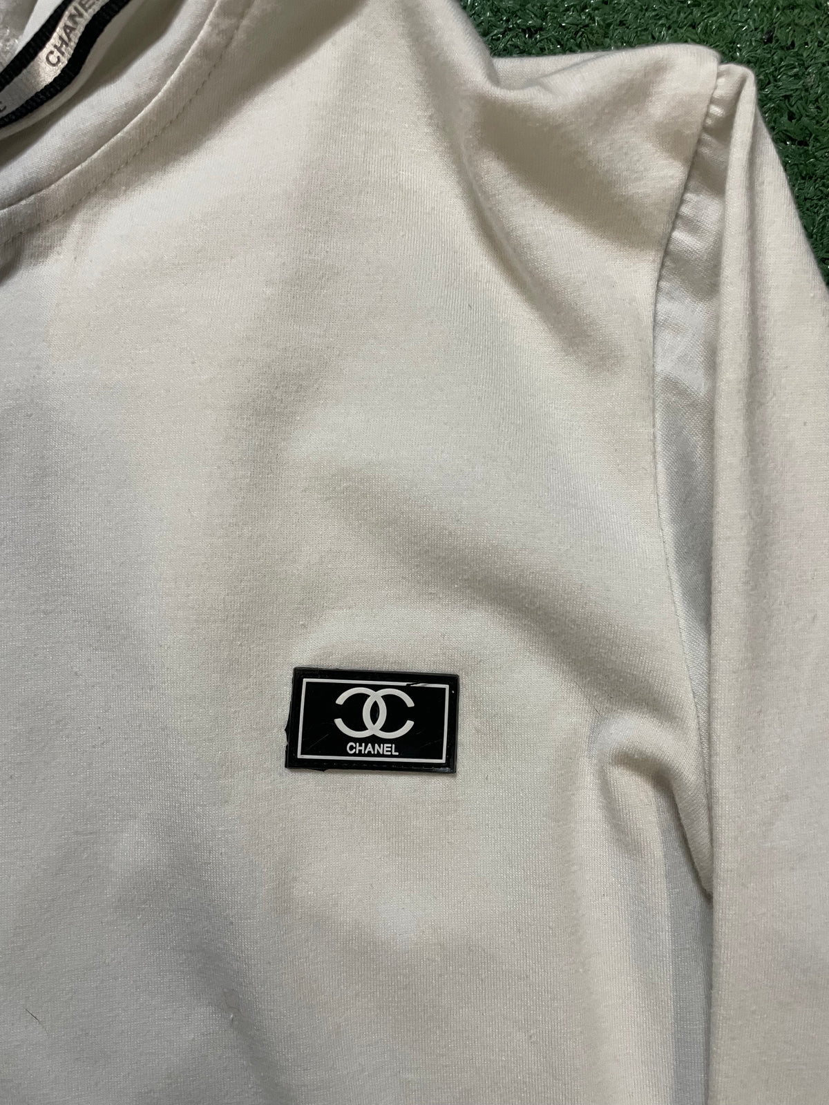 Vintage Chanel 5 double sided hoodie