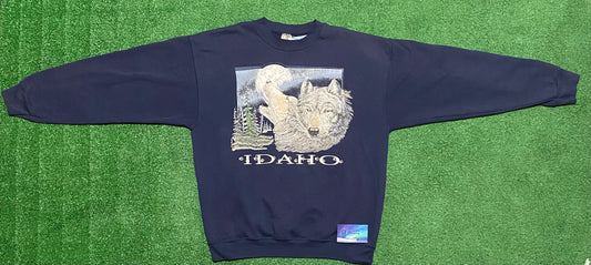 Vintage Idaho wolves crewneck